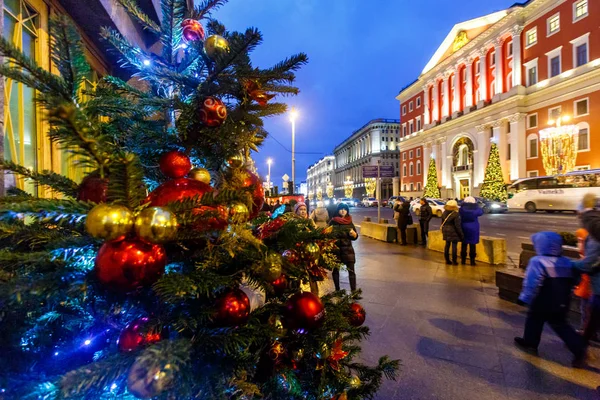 Moskva – 24. prosince 2016: Obyvatelé slaví Vánoce — Stock fotografie