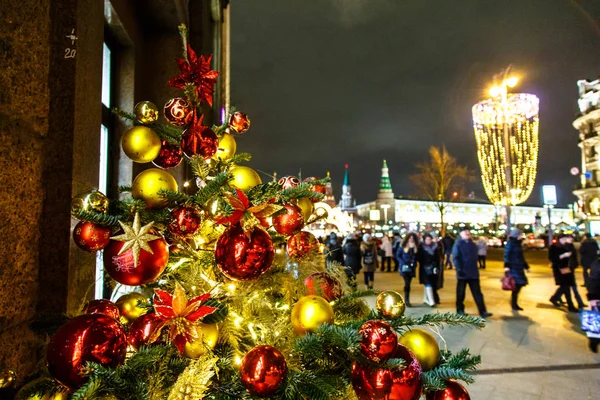 Moskou - 24 December 2016: Bewoners vieren kerst — Stockfoto