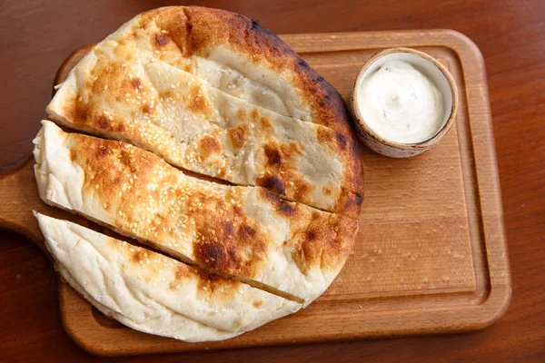 Kuchnia Azerbejdżanu. chleb ("Matnakaszy", "Churak", "Kyata", "K — Zdjęcie stockowe