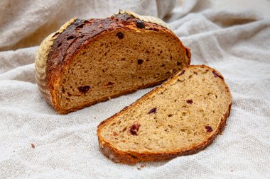 Eski Rus göre pişmiş çavdar un geleneksel ekmek 