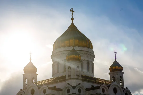 Die Kuppel des orthodoxen Haupttempels des Erlösers Christus — Stockfoto