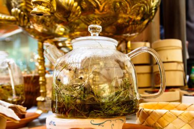 Rus antika bakır semaver.