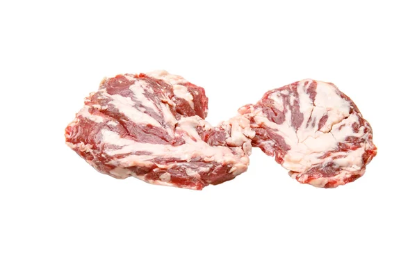 Spider biefstuk van gemarmerd rundvlees op witte b — Stockfoto