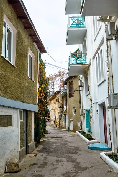 Yalta Crimea December 2019 Typical Narrow Street Crimean Cities — Stock Photo, Image
