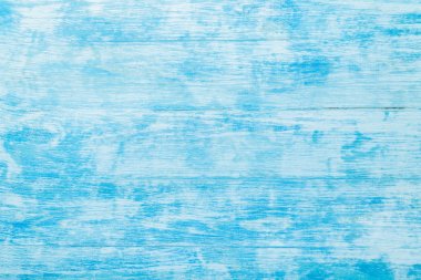 Bir mavi ahşap tahta arka plan eski, rustik tarzı üst, en iyi görünümü