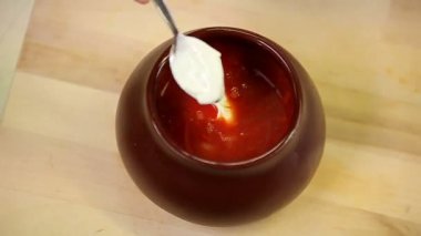 Borsch sourcream ile