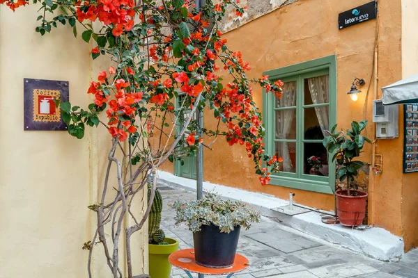 Nafplio Grekland Maj 2017 Utanför Traditionella Taverna Gågatan Centrala Nafplio — Stockfoto