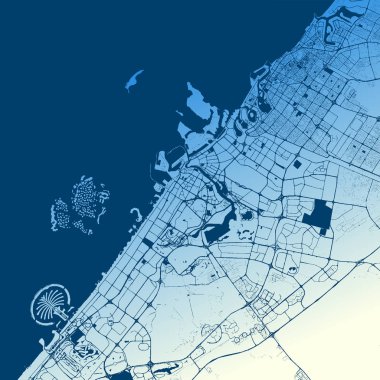 Dubai iki tonlu harita satın