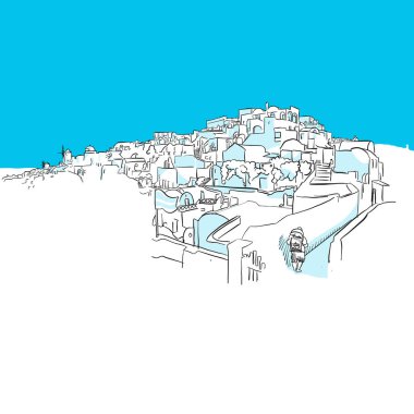 Oia Panorama, Yunanistan, Blue Serisi