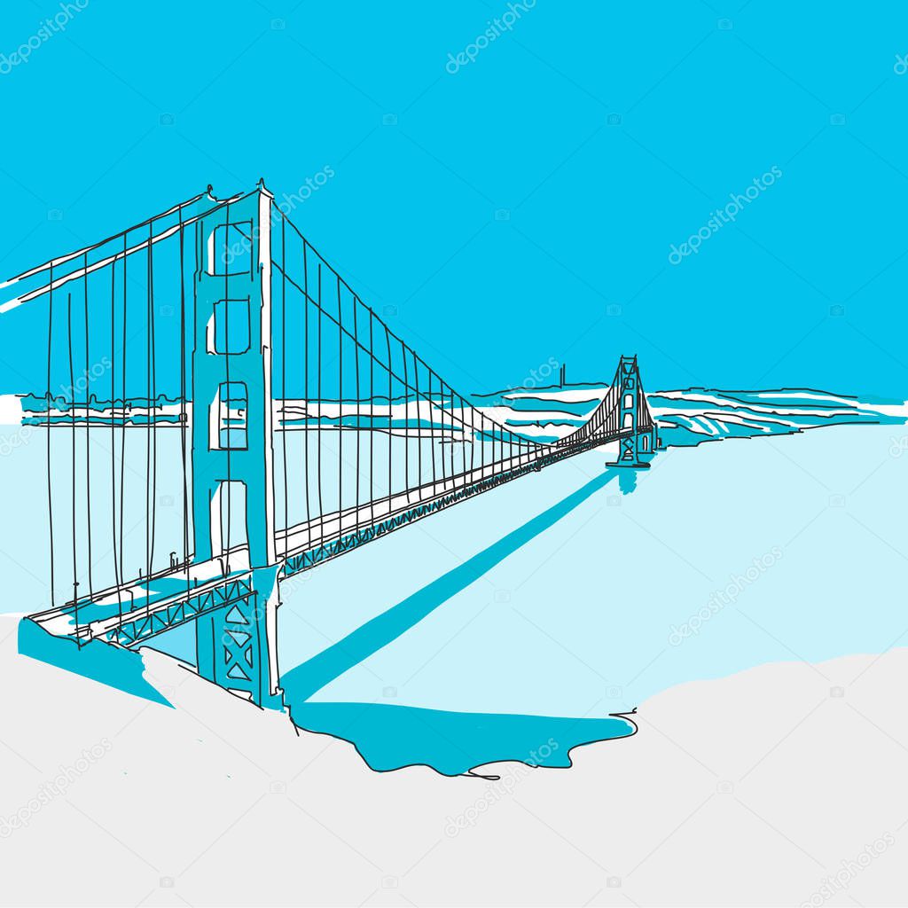 Golden Gate Bridge, Blue Series