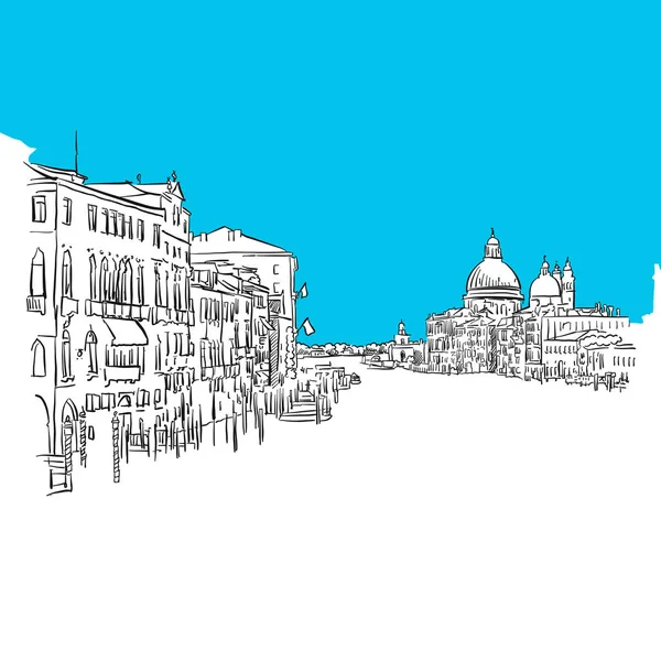 Venecia Grande Canale — Archivo Imágenes Vectoriales