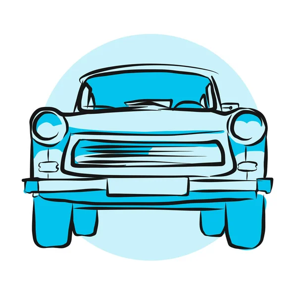 East German Car — Stock Vector