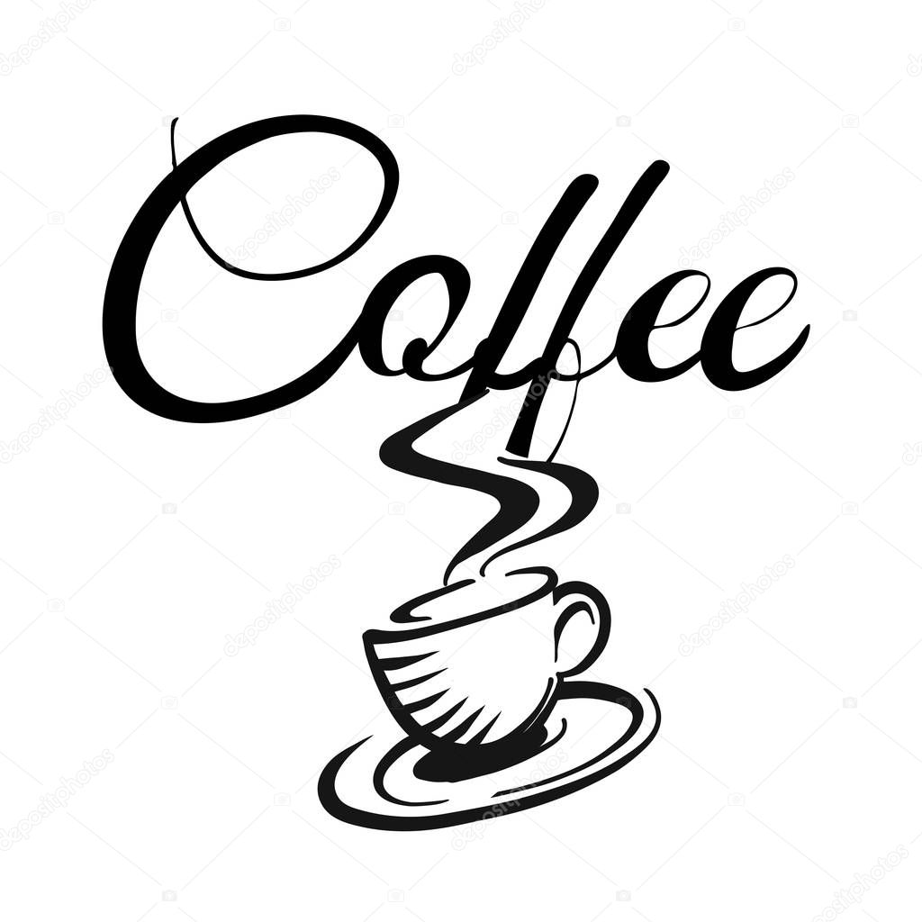 Coffee cup and coffe logo