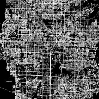 Las Vegas vektör harita