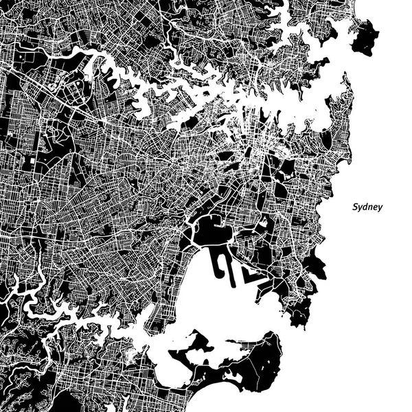 Sydney vektör harita