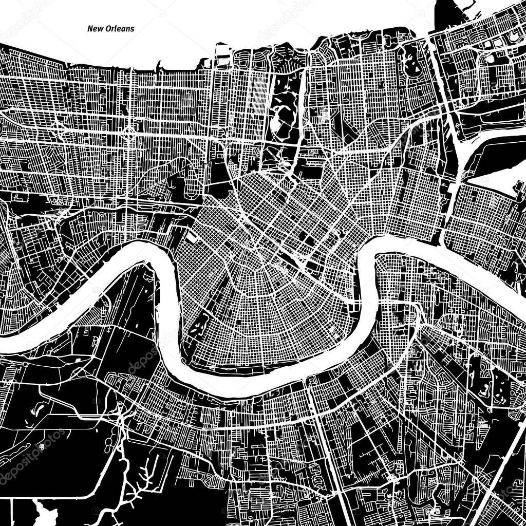 New Orleans Vector Map