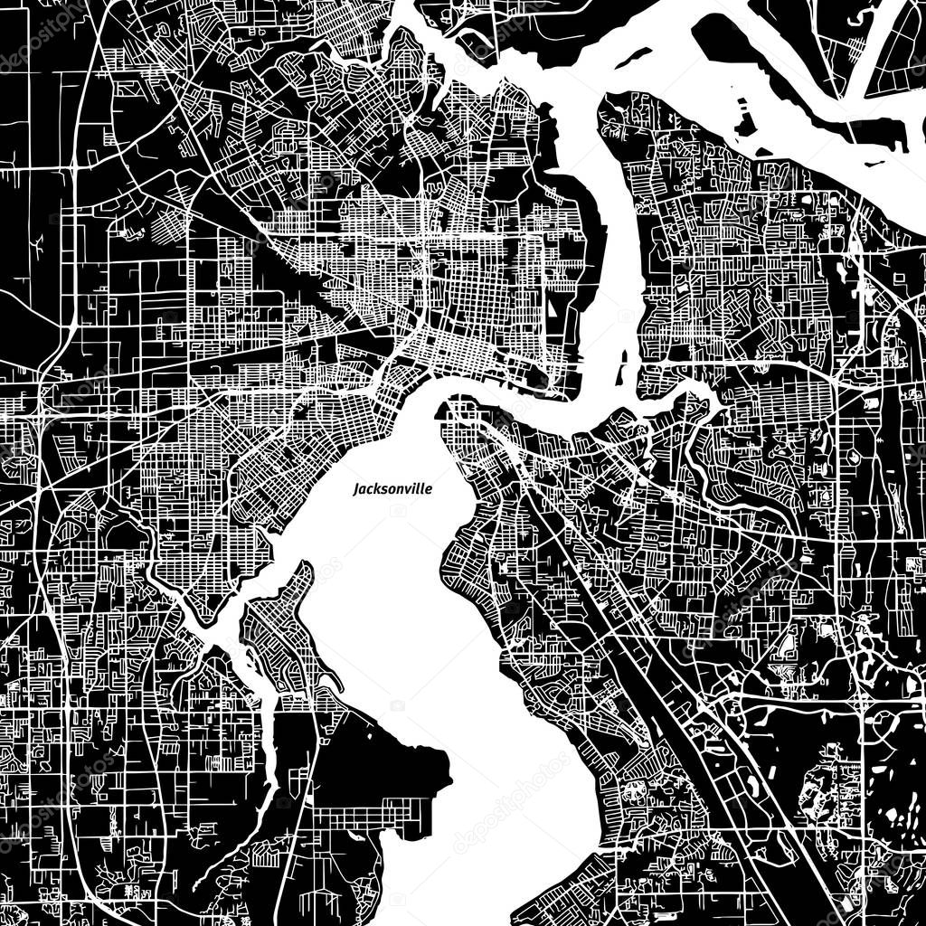 Jacksonville Vector Map