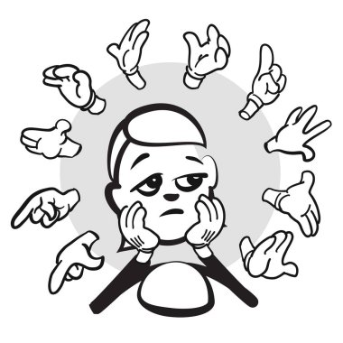 Sopa rakam serisi duygular - Burn out