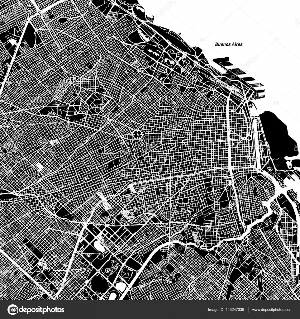 Vector map Buenos Aires