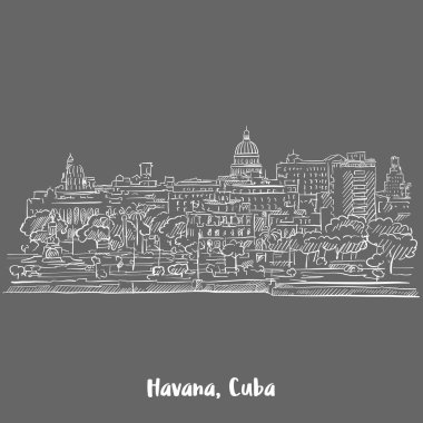 Havana, Küba'da beyaz Grey