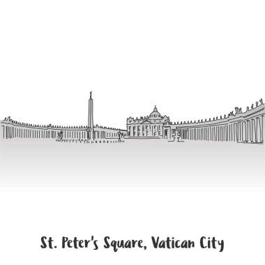 St Pietro Meydanı tebrik kartı tasarımı