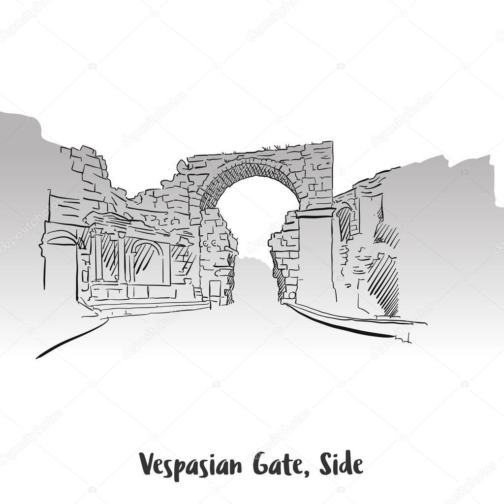 Vaspasian Gate, Side Print Design