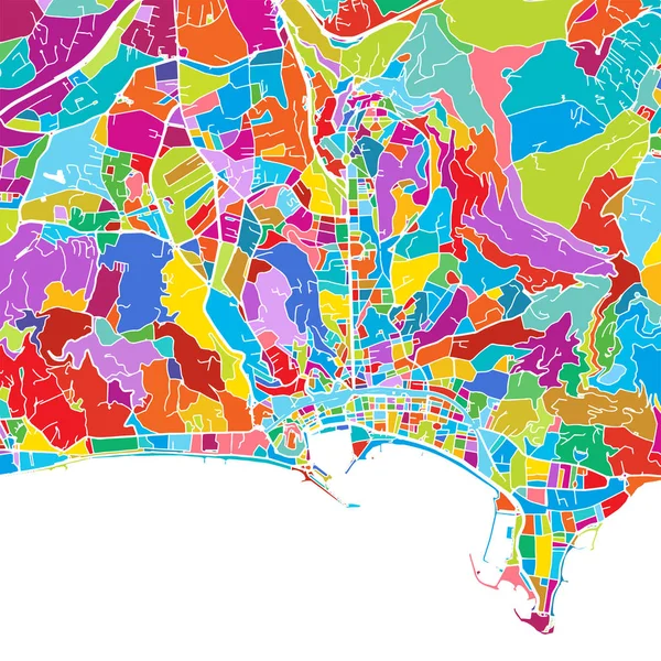 Vector map Cannes France