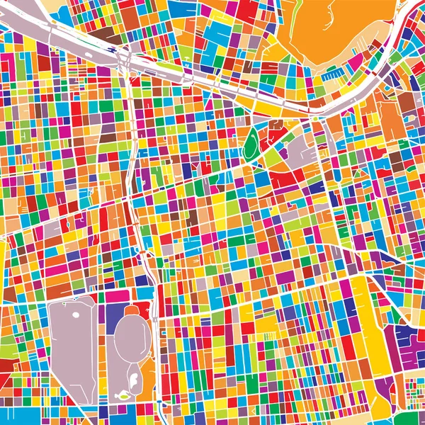 Santiago renkli harita