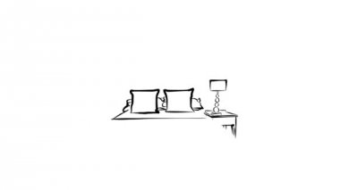 Hotel Room Interieur Pen Animation
