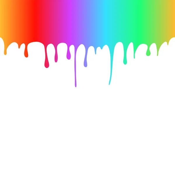 Rainbow kolorowe farby krople — Wektor stockowy