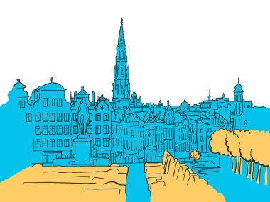 Brüksel Belçika sahne renkli