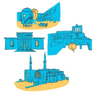 Lefkoşa Kıbrıs yerlerinden renkli