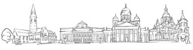 Helsinki Finlandiya Panorama kroki