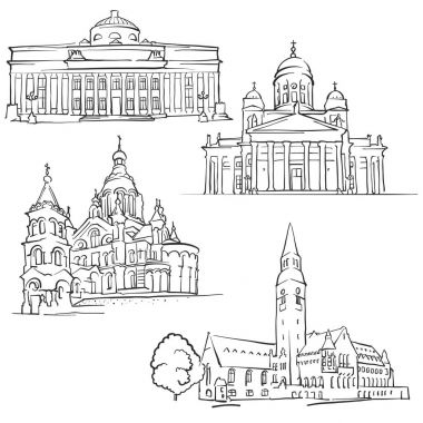 Helsinki Finlandiya ünlü binalar