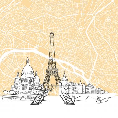 Paris Fransa manzarası:
