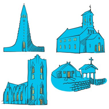 Reykjavik İzlanda yerlerinden renkli