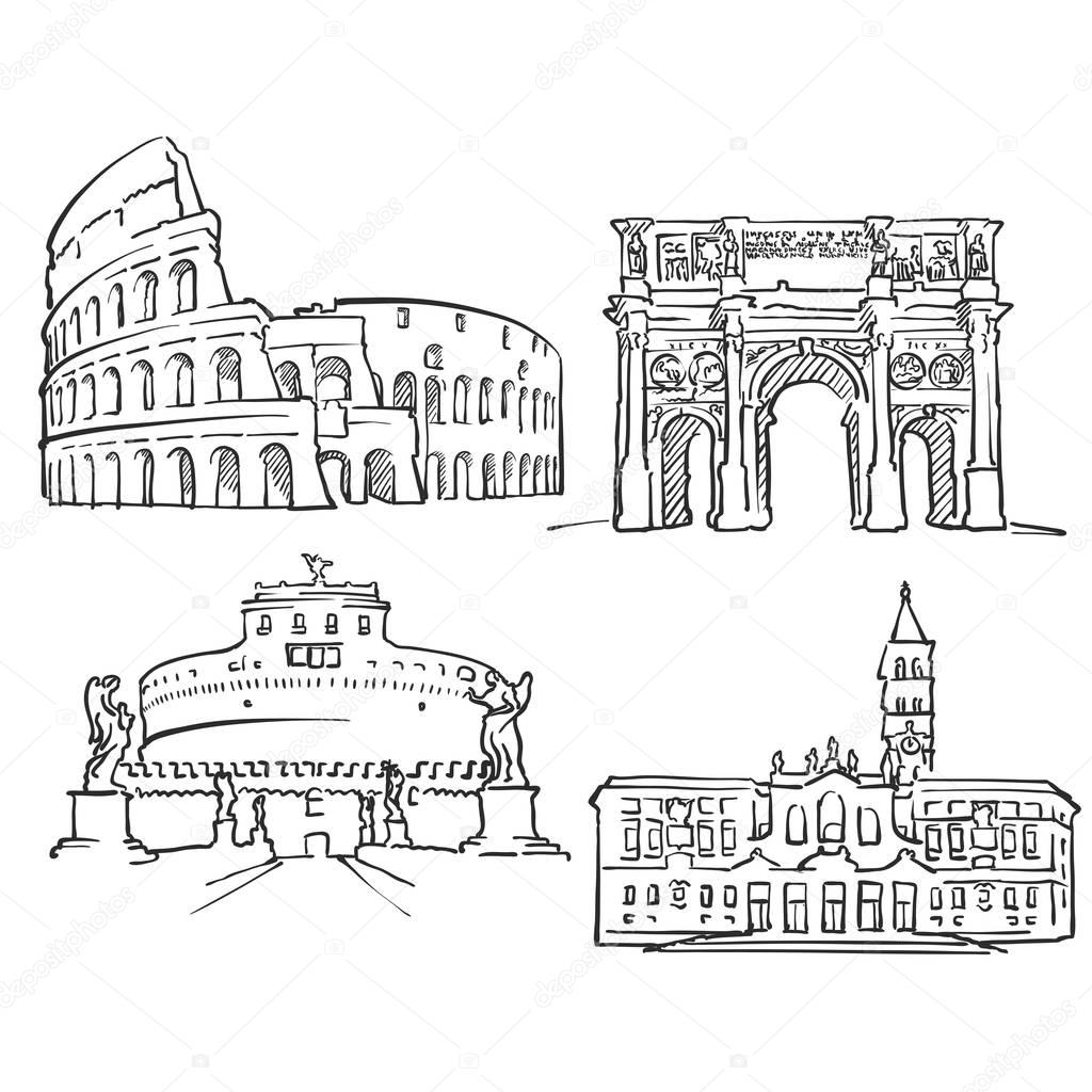 Rome Italy Famous Buildings