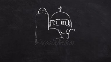 Priştine kilise kendi çizgi çizme