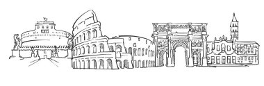Roma İtalya Panorama kroki