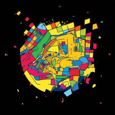 Vatikan Şehri, Vatikan, renkli Artmap