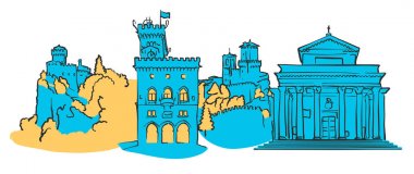 San Marino Panorama renkli