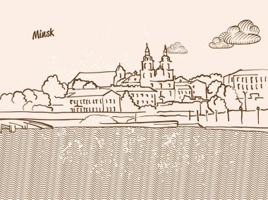 Minsk, Beyaz Rusya, tebrik kartı