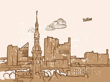 Tallinn, Estonya, tebrik kartı