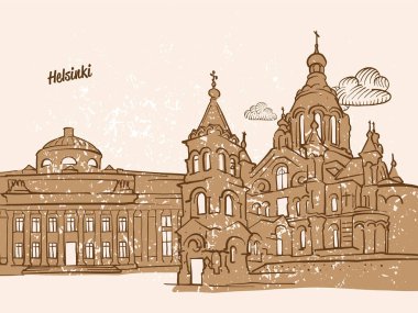 Helsinki, Finlandiya, tebrik kartı