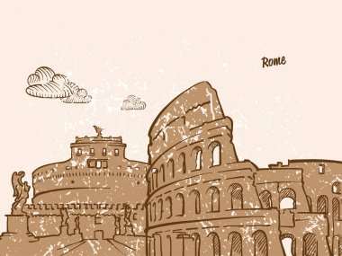 Roma, İtalya, tebrik kartı