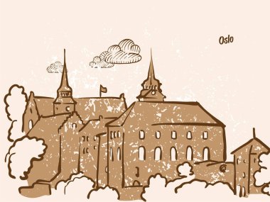 Oslo, Norveç, tebrik kartı