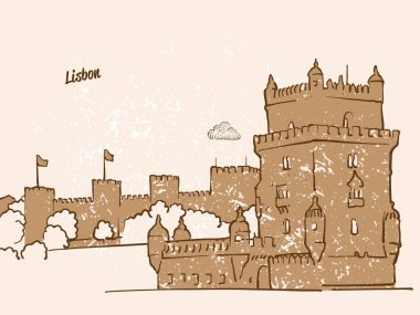 Lizbon, Portekiz, tebrik kartı