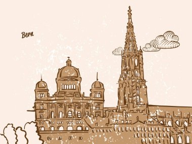 Bern, İsviçre, tebrik kartı