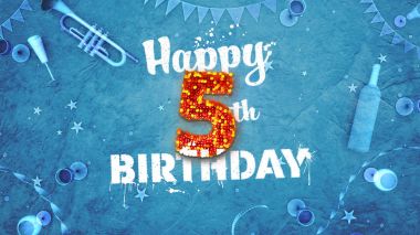 5 doğum günü kartı güzel ayrıntıları ile