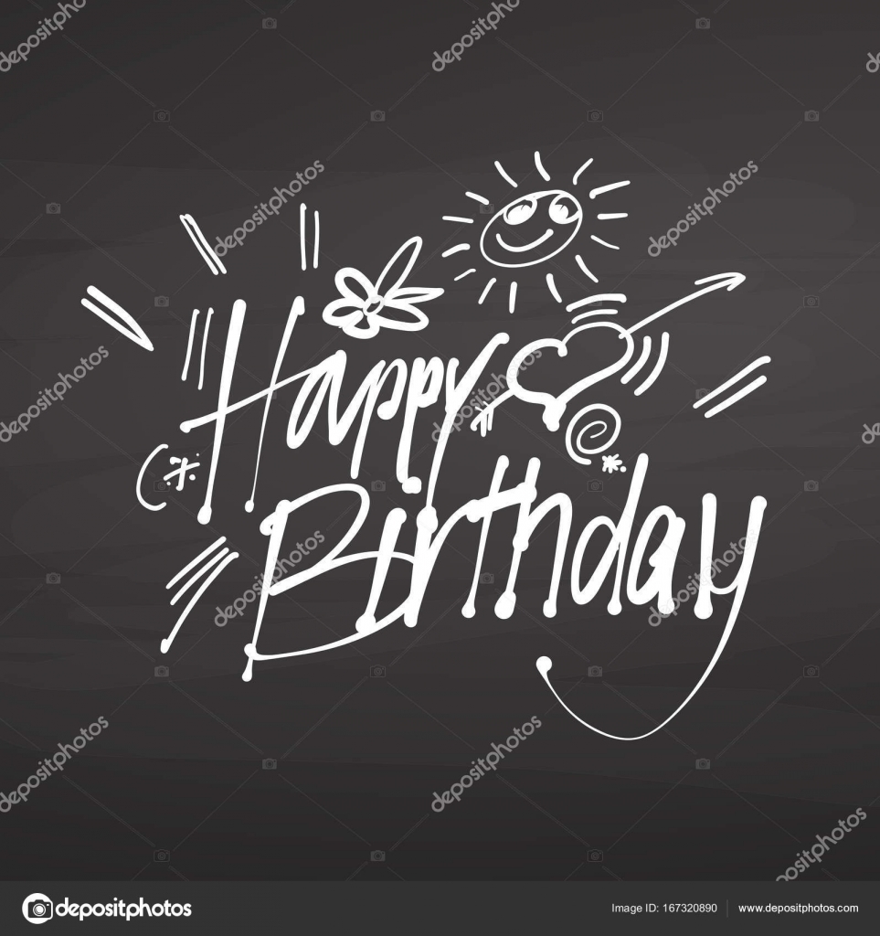 Featured image of post Calligraphy Happy Birthday Chalkboard
